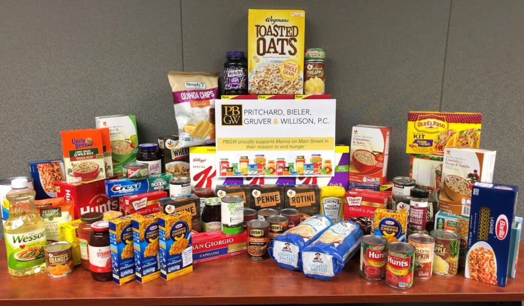 PBGW food drive display